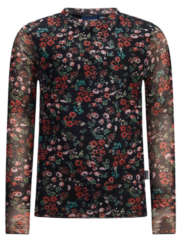 Retour Longsleeve "Mendy" in Schwarz/ Rot/ Grün