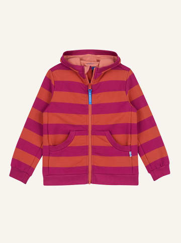 finkid Sweatjacke "Laiva" in Rot/ Lila
