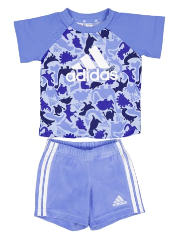 adidas 2-częściowy zestaw w kolorze niebieskim