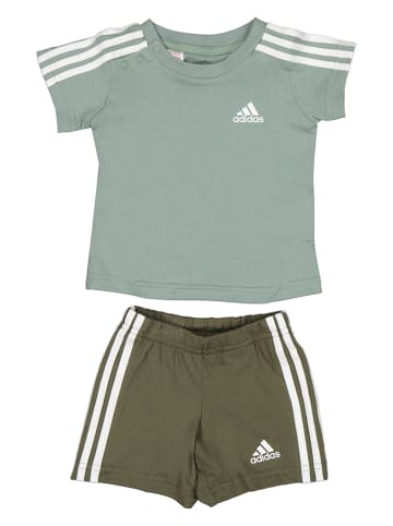 adidas 2tlg. Outfit in Grün