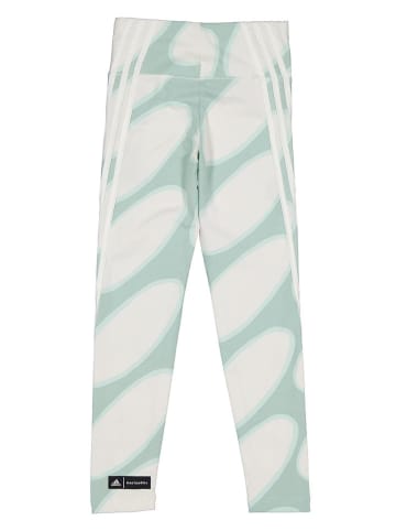 adidas Functionele leggings wit/turquoise
