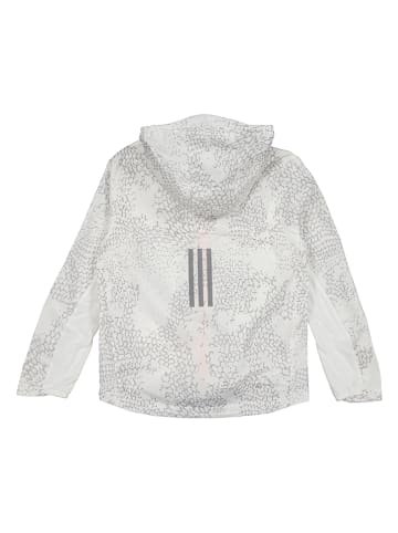 adidas Laufjacke in Weiß/ Grau