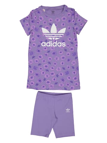 adidas 2-częściowy zestaw w kolorze fioletowym