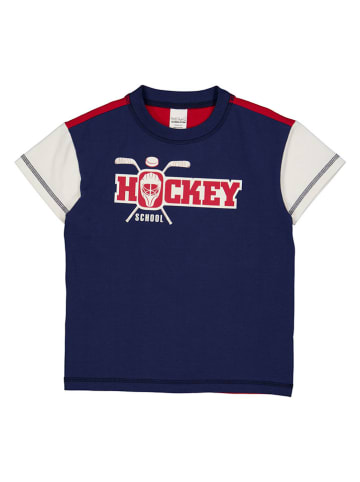 Fred´s World by GREEN COTTON Koszulka "Hockey" w kolorze granatowo-czerwonym