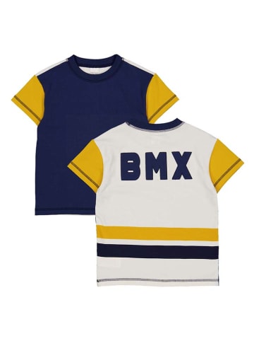 Fred´s World by GREEN COTTON Shirt "BMX" in Weiß/ Dunkelblau