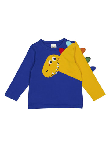 Fred´s World by GREEN COTTON Koszulka "Hello dino" w kolorze niebieskim