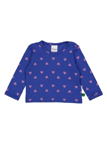 Fred´s World by GREEN COTTON Koszulka "Heart" w kolorze niebieskim