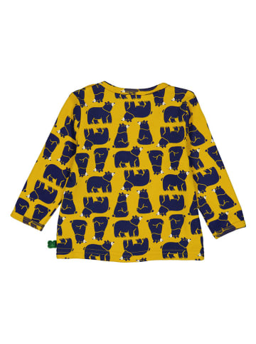 Fred´s World by GREEN COTTON Longsleeve "Bear" in Gelb