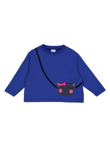 Fred´s World by GREEN COTTON Bluza "Hello cat" w kolorze niebieskim