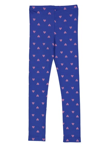 Fred´s World by GREEN COTTON Legginsy "Heart" w kolorze niebieskim