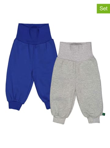 Fred´s World by GREEN COTTON 2-delige set: sweatbroeken "Alfa" blauw/grijs