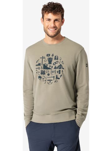 super.natural Sweatshirt "Well Equipped Crew" in Beige