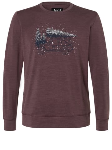 super.natural Sweatshirt "Lantree Crew" in Braun