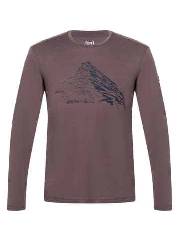 super.natural Functioneel shirt "Mountain Rise" bruin