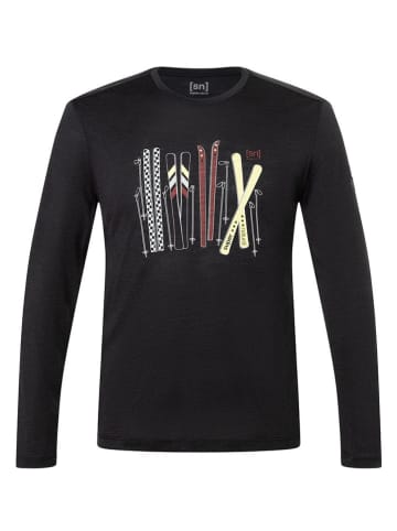 super.natural Funktionsshirt "Fourski" in Schwarz