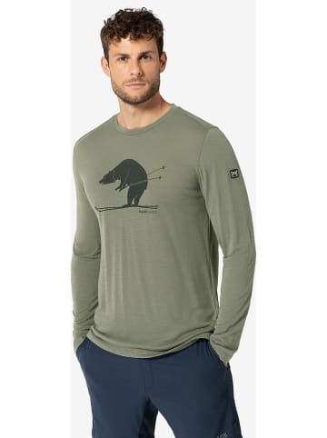 super.natural Functioneel shirt "Ski Karl" kaki