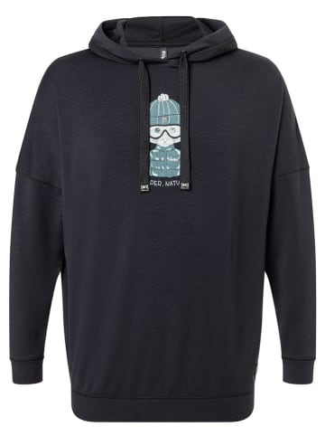 super.natural Hoodie "Snow Cat" zwart
