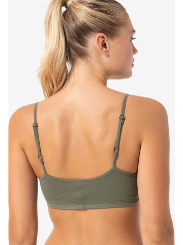 super.natural Bustier "Cosy" in Khaki