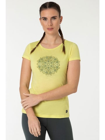 super.natural Funktionsshirt "Ornamental" in Gelb