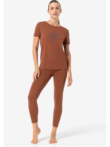 super.natural Functioneel shirt "Tree of Knowledge" lichtbruin