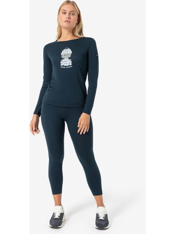 super.natural Funktionsshirt "Snow Cat" in Dunkelblau