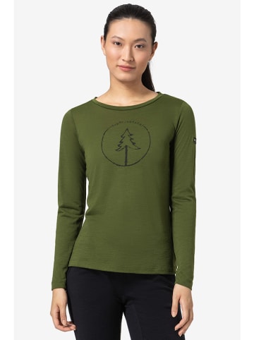 super.natural Longsleeve "Bubble Tree" in Grün