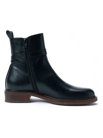 British Passport Leren boots zwart