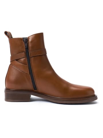 British Passport Leren boots lichtbruin