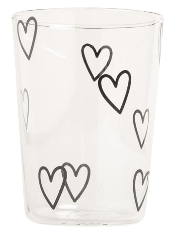 Eulenschnitt Trinkglas "Herzen" - 350 ml