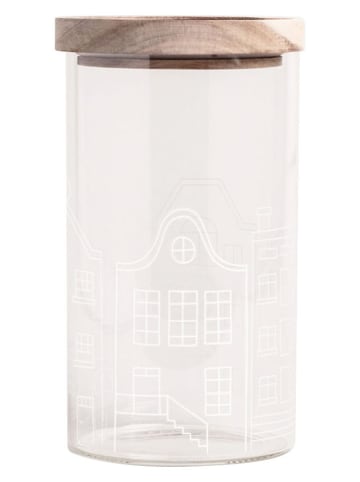Eulenschnitt Vorratsglas "Häuser" - (H)19 x Ø 9,5 cm