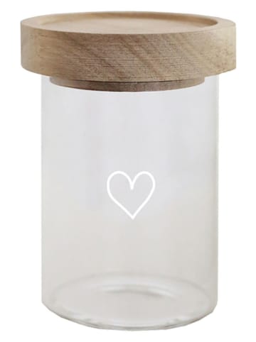 Eulenschnitt Vorratsglas "Herz" - (H)9 x Ø 6 cm