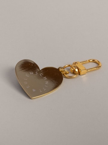 Eulenschnitt Schlüsselanhänger in Gold/ Rosa - (L)6,7 cm