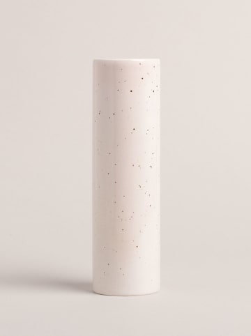 Eulenschnitt Vase "Calma" in Weiß - (H)19,5 x Ø 5,5 cm