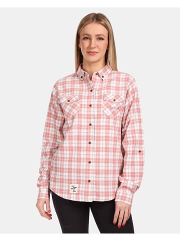 Kilpi Blouse "Flanny" wit/ lichtroze
