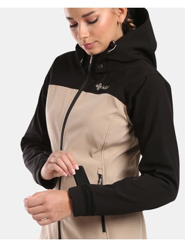 Kilpi Softshelljacke "Ravia" in Beige/ Schwarz
