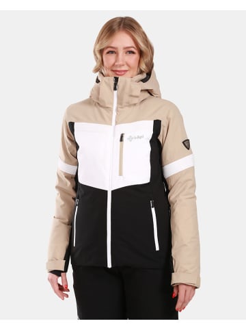 Kilpi Ski-/ Snowboardjacke "Valera" in Schwarz/ Beige/ Weiß