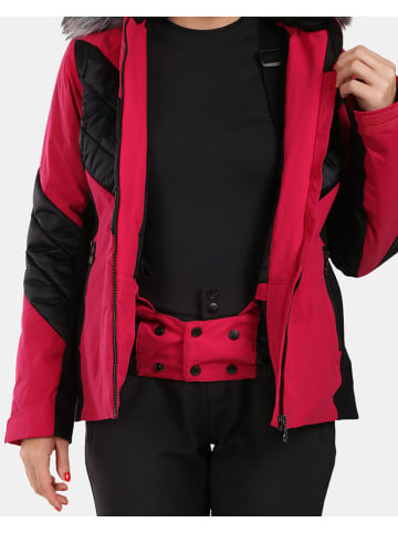 Kilpi Kurtka narciarska "Lin" w kolorze różowo-czarnym