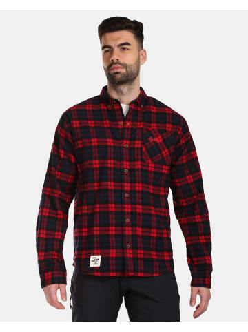 Kilpi Hemd "Flanny" in Schwarz/ Rot