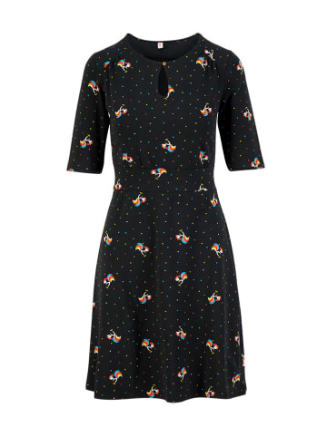 Blutsgeschwister Jurk "Hootchy Kootchy" zwart/meerkleurig