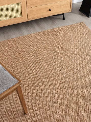 ABERTO DESIGN Jute-Teppich in Hellbraun