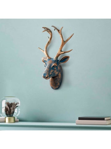 ABERTO DESIGN Wandobjekt "Deer" - (B)26 x (H)38 cm