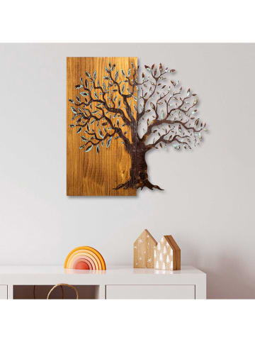 ABERTO DESIGN Dekoracja ścienna "Mysterious Tree" - 60 x 58 cm
