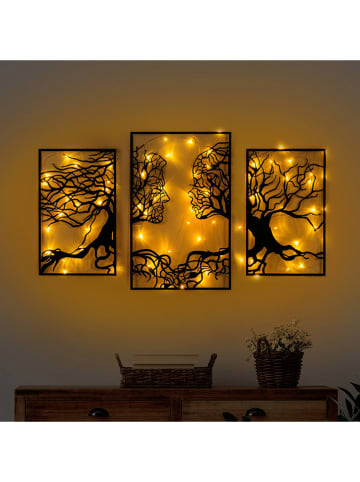 ABERTO DESIGN LED-Wanddekor "Tree Person" - (B)116 x (H)71 cm