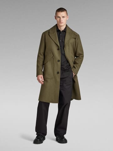 G-Star Wollmantel in Khaki