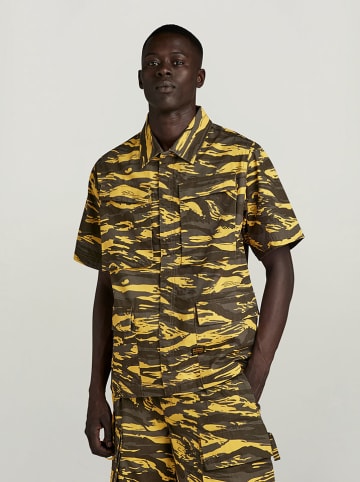 G-Star Blouse bruin/geel