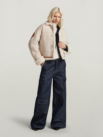 G-Star Leren jas beige