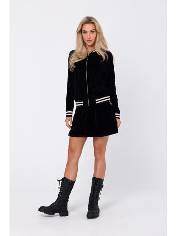 made of emotion Samtjacke in Schwarz