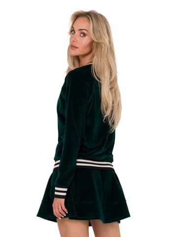 made of emotion Fluwelen vest donkergroen