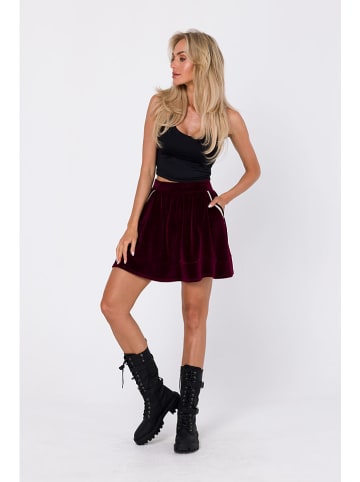 made of emotion Fluwelen rok bordeaux