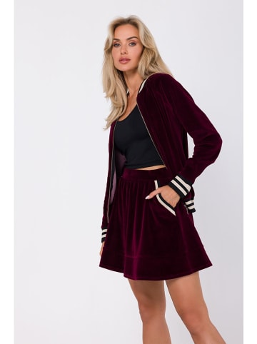 made of emotion Fluwelen rok bordeaux